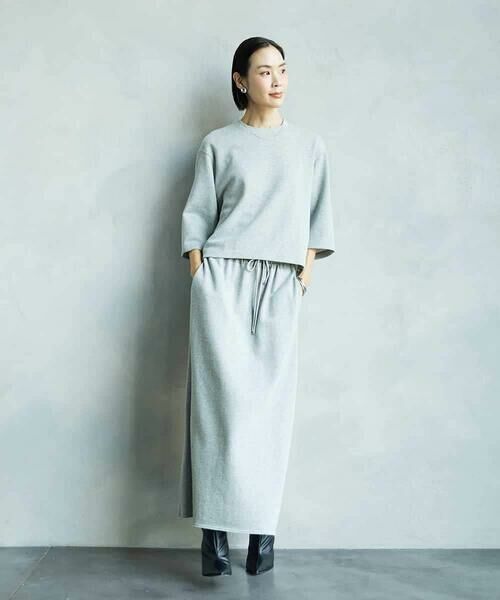 MICHEL KLEIN / ミッシェルクラン カットソー | [セットアップ対応]ラメ裏毛プルオーバー | 詳細3