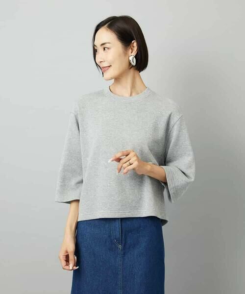 MICHEL KLEIN / ミッシェルクラン カットソー | [セットアップ対応]ラメ裏毛プルオーバー | 詳細8