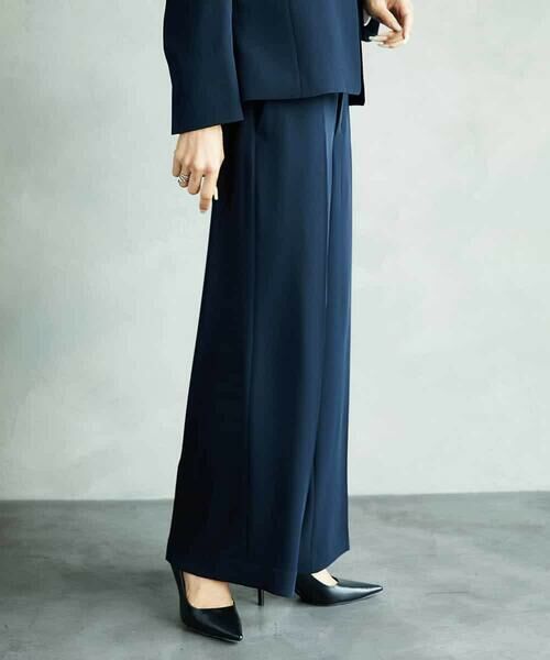 MICHEL KLEIN / ミッシェルクラン その他パンツ | [セットアップ対応]ワイドパンツ | 詳細1