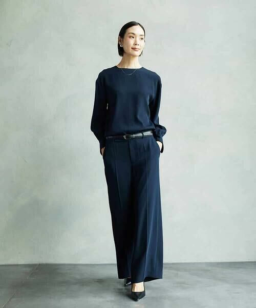 MICHEL KLEIN / ミッシェルクラン その他パンツ | [セットアップ対応]ワイドパンツ | 詳細4