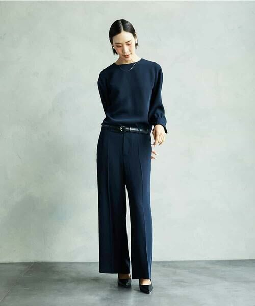 MICHEL KLEIN / ミッシェルクラン その他パンツ | [セットアップ対応]ワイドパンツ | 詳細5