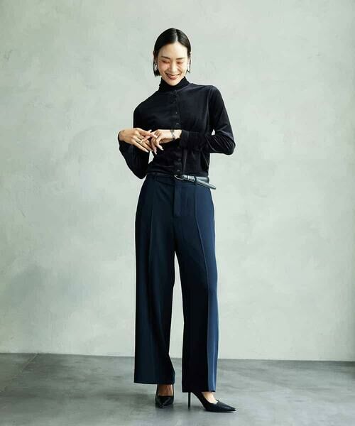 MICHEL KLEIN / ミッシェルクラン その他パンツ | [セットアップ対応]ワイドパンツ | 詳細6