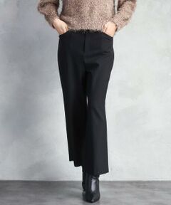 MICHEL KLEIN / ミッシェルクラン その他パンツ | ［定番人気/新色追加］裏起毛ワイドクロップドパンツ(機能素材)