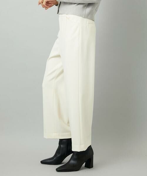 MICHEL KLEIN / ミッシェルクラン その他パンツ | ［定番人気/新色追加］裏起毛ワイドクロップドパンツ(機能素材) | 詳細14