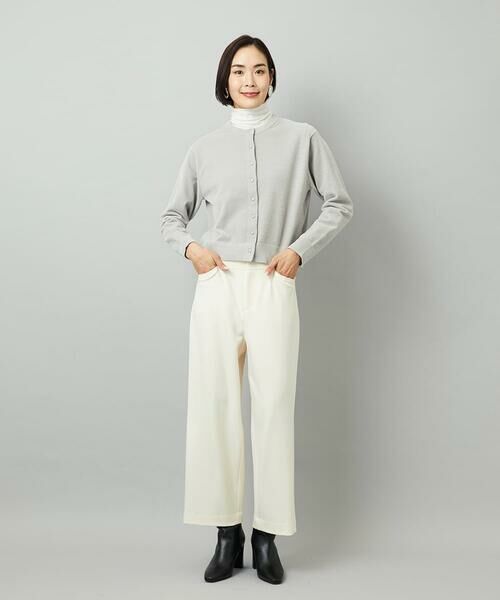 MICHEL KLEIN / ミッシェルクラン その他パンツ | ［定番人気/新色追加］裏起毛ワイドクロップドパンツ(機能素材) | 詳細15