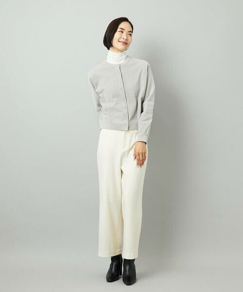 MICHEL KLEIN / ミッシェルクラン その他パンツ | ［定番人気/新色追加］裏起毛ワイドクロップドパンツ(機能素材) | 詳細16