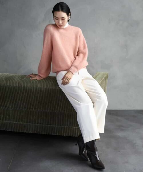 MICHEL KLEIN / ミッシェルクラン その他パンツ | ［定番人気/新色追加］裏起毛ワイドクロップドパンツ(機能素材) | 詳細18