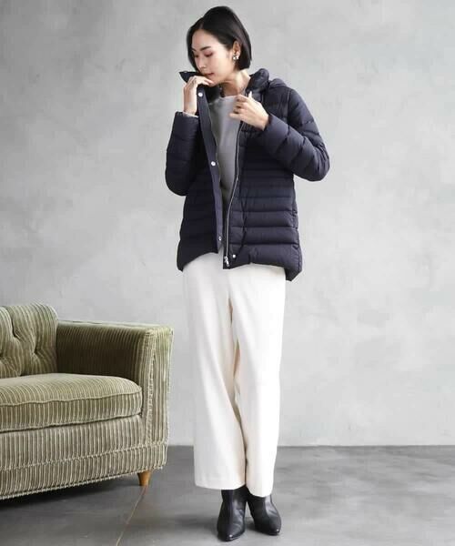 MICHEL KLEIN / ミッシェルクラン その他パンツ | ［定番人気/新色追加］裏起毛ワイドクロップドパンツ(機能素材) | 詳細27