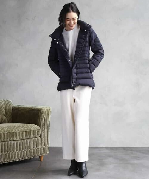 MICHEL KLEIN / ミッシェルクラン その他パンツ | ［定番人気/新色追加］裏起毛ワイドクロップドパンツ(機能素材) | 詳細28