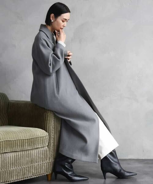 MICHEL KLEIN / ミッシェルクラン その他パンツ | ［定番人気/新色追加］裏起毛ワイドクロップドパンツ(機能素材) | 詳細29