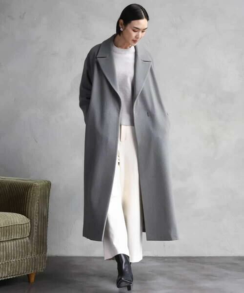 MICHEL KLEIN / ミッシェルクラン その他パンツ | ［定番人気/新色追加］裏起毛ワイドクロップドパンツ(機能素材) | 詳細30