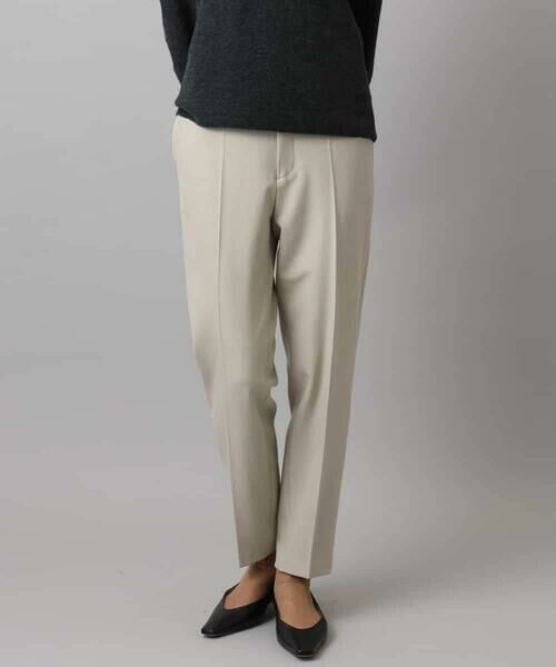 MICHEL KLEIN / ミッシェルクラン その他パンツ | ［定番素材］裏起毛ストレッチテーパードパンツ(機能素材) | 詳細10