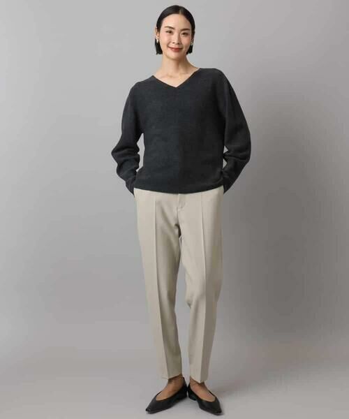 MICHEL KLEIN / ミッシェルクラン その他パンツ | ［定番素材］裏起毛ストレッチテーパードパンツ(機能素材) | 詳細12