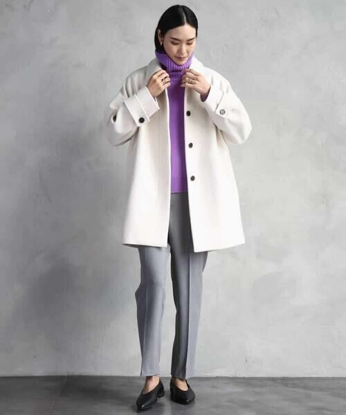 MICHEL KLEIN / ミッシェルクラン その他パンツ | ［定番素材］裏起毛ストレッチテーパードパンツ(機能素材) | 詳細30