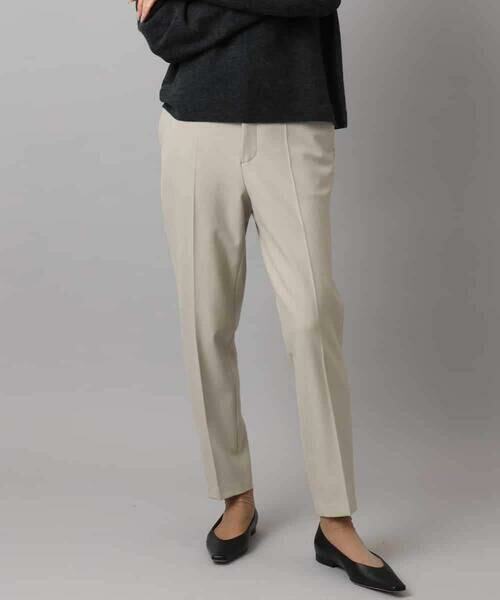 MICHEL KLEIN / ミッシェルクラン その他パンツ | ［定番素材］裏起毛ストレッチテーパードパンツ(機能素材) | 詳細9