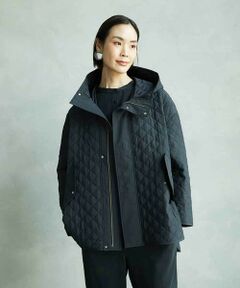 MICHEL KLEIN / ミッシェルクラン その他アウター | オーバーサイズフードキルティングコート