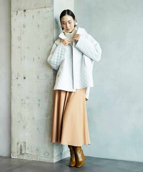 MICHEL KLEIN / ミッシェルクラン その他アウター | オーバーサイズフードキルティングコート | 詳細12