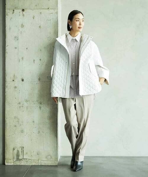 MICHEL KLEIN / ミッシェルクラン その他アウター | オーバーサイズフードキルティングコート | 詳細16