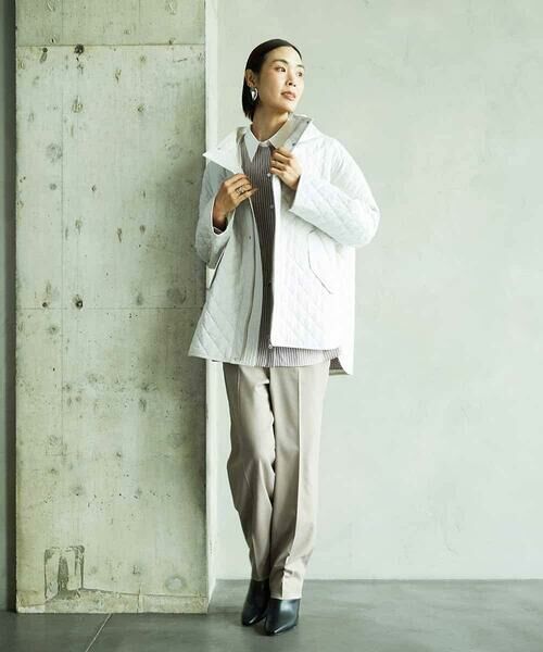 MICHEL KLEIN / ミッシェルクラン その他アウター | オーバーサイズフードキルティングコート | 詳細17