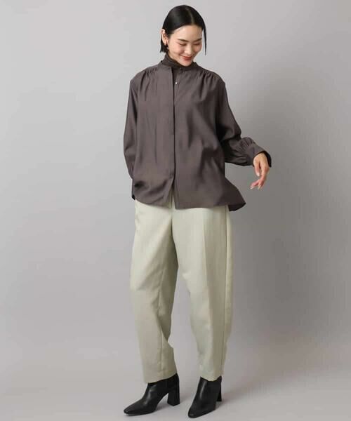 MICHEL KLEIN / ミッシェルクラン シャツ・ブラウス | シアーAラインブラウス | 詳細16