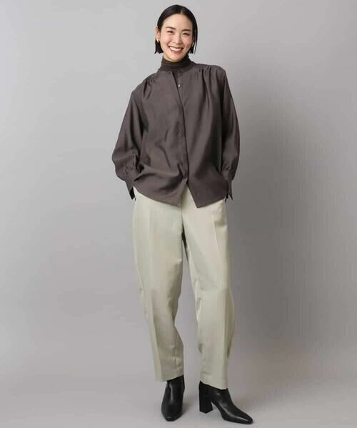 MICHEL KLEIN / ミッシェルクラン シャツ・ブラウス | シアーAラインブラウス | 詳細17