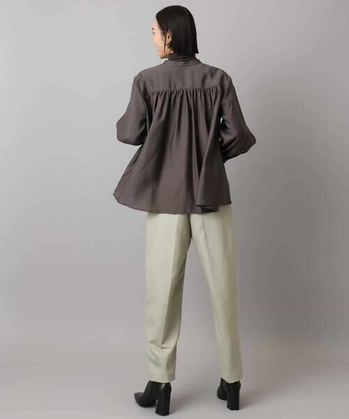 MICHEL KLEIN / ミッシェルクラン シャツ・ブラウス | シアーAラインブラウス | 詳細18