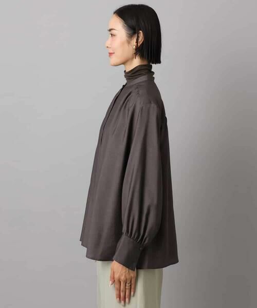 MICHEL KLEIN / ミッシェルクラン シャツ・ブラウス | シアーAラインブラウス | 詳細22