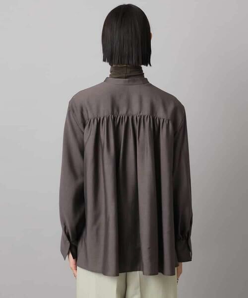 MICHEL KLEIN / ミッシェルクラン シャツ・ブラウス | シアーAラインブラウス | 詳細23