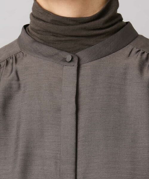 MICHEL KLEIN / ミッシェルクラン シャツ・ブラウス | シアーAラインブラウス | 詳細25