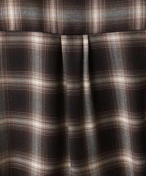 MICHEL KLEIN / ミッシェルクラン ロング・マキシ丈ワンピース | バンドカラーチェックシャツワンピース | 詳細19