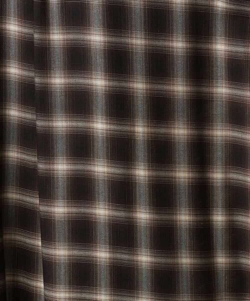 MICHEL KLEIN / ミッシェルクラン ロング・マキシ丈ワンピース | バンドカラーチェックシャツワンピース | 詳細26