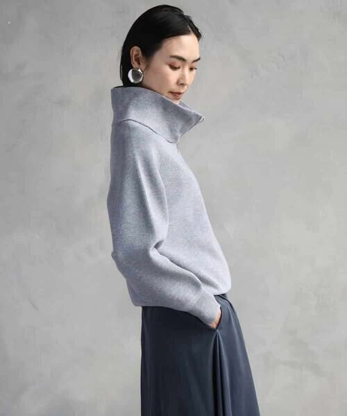 MICHEL KLEIN / ミッシェルクラン ニット・セーター | ハーフジップニット | 詳細1
