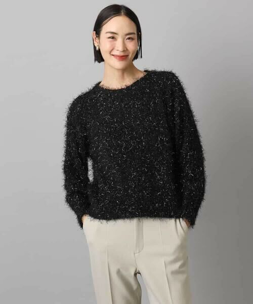 MICHEL KLEIN / ミッシェルクラン ニット・セーター | フェザーヤーンラメプルオーバー | 詳細1