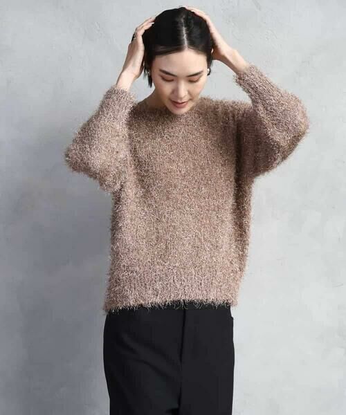 MICHEL KLEIN / ミッシェルクラン ニット・セーター | フェザーヤーンラメプルオーバー | 詳細13