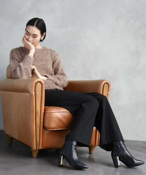 MICHEL KLEIN / ミッシェルクラン ニット・セーター | フェザーヤーンラメプルオーバー | 詳細20