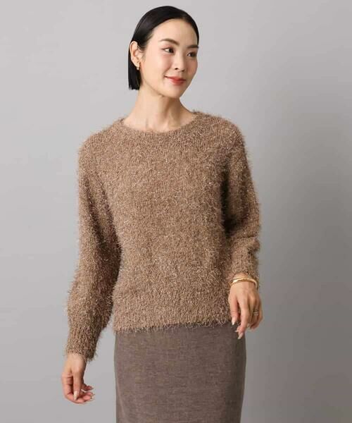 MICHEL KLEIN / ミッシェルクラン ニット・セーター | フェザーヤーンラメプルオーバー | 詳細21