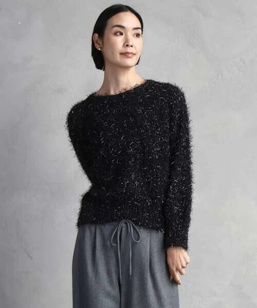 MICHEL KLEIN / ミッシェルクラン ニット・セーター | フェザーヤーンラメプルオーバー | 詳細3