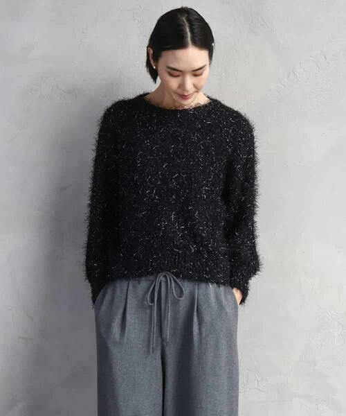 MICHEL KLEIN / ミッシェルクラン ニット・セーター | フェザーヤーンラメプルオーバー | 詳細4