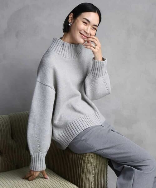 MICHEL KLEIN / ミッシェルクラン ニット・セーター | ビーズハイネックニット | 詳細19