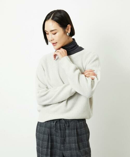 MICHEL KLEIN / ミッシェルクラン ニット・セーター | ホールガーメント（R）クルーネックニット | 詳細13