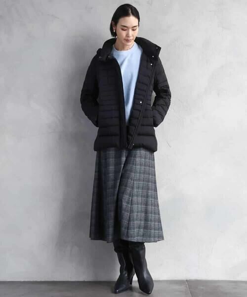 MICHEL KLEIN / ミッシェルクラン ロング・マキシ丈スカート | 2WAYストレッチチェックフレアースカート | 詳細24