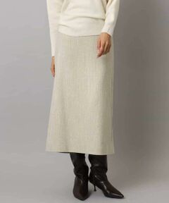 MICHEL KLEIN / ミッシェルクラン ロング・マキシ丈スカート | ミックスヘリンボーンスカート