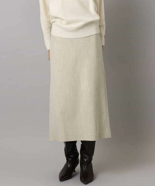 MICHEL KLEIN / ミッシェルクラン ロング・マキシ丈スカート | ミックスヘリンボーンスカート | 詳細1