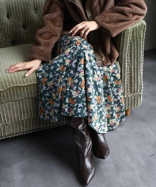 MICHEL KLEIN / ミッシェルクラン ロング・マキシ丈スカート | ヴィンテージフラワースカート | 詳細3