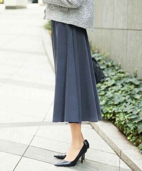 MICHEL KLEIN / ミッシェルクラン ロング・マキシ丈スカート | ヴィンテージツイルフレアースカート | 詳細1