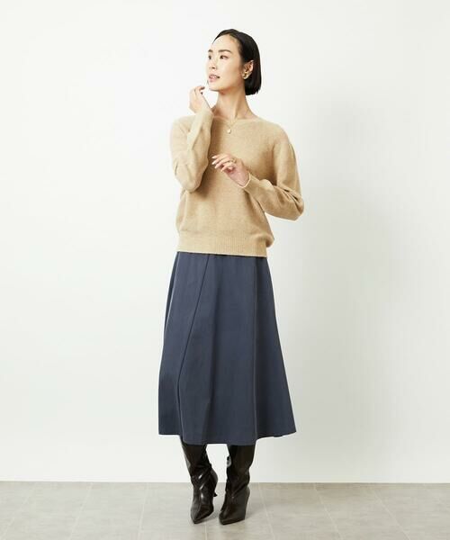 MICHEL KLEIN / ミッシェルクラン ロング・マキシ丈スカート | ヴィンテージツイルフレアースカート | 詳細11