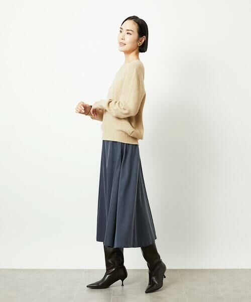 MICHEL KLEIN / ミッシェルクラン ロング・マキシ丈スカート | ヴィンテージツイルフレアースカート | 詳細13