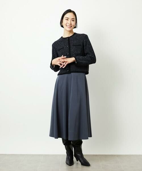 MICHEL KLEIN / ミッシェルクラン ロング・マキシ丈スカート | ヴィンテージツイルフレアースカート | 詳細14