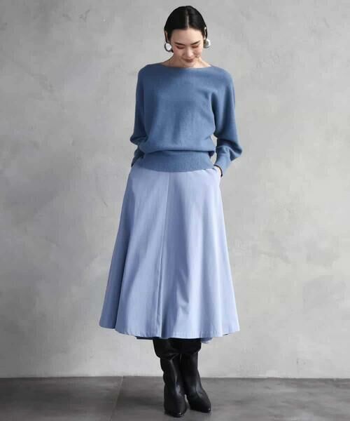 MICHEL KLEIN / ミッシェルクラン ロング・マキシ丈スカート | ヴィンテージツイルフレアースカート | 詳細19