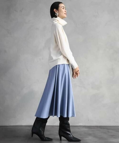 MICHEL KLEIN / ミッシェルクラン ロング・マキシ丈スカート | ヴィンテージツイルフレアースカート | 詳細24